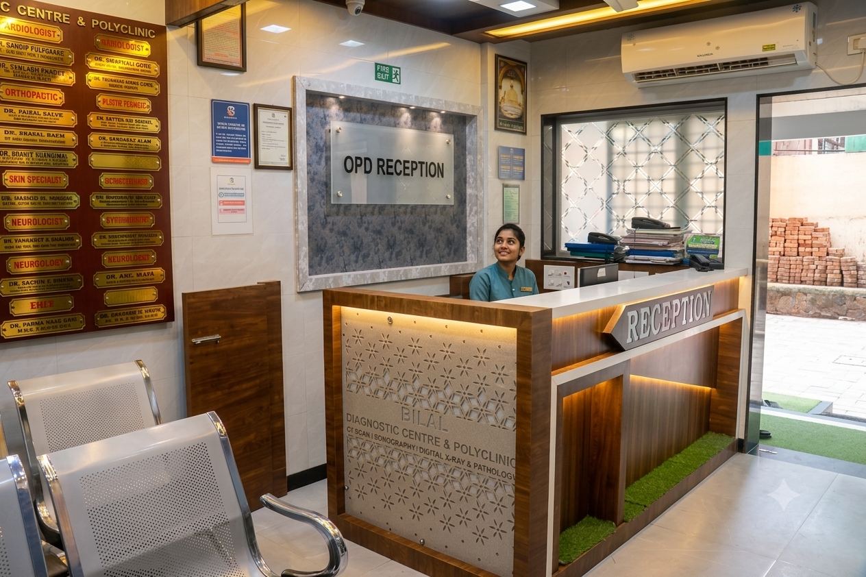 OPD reception area